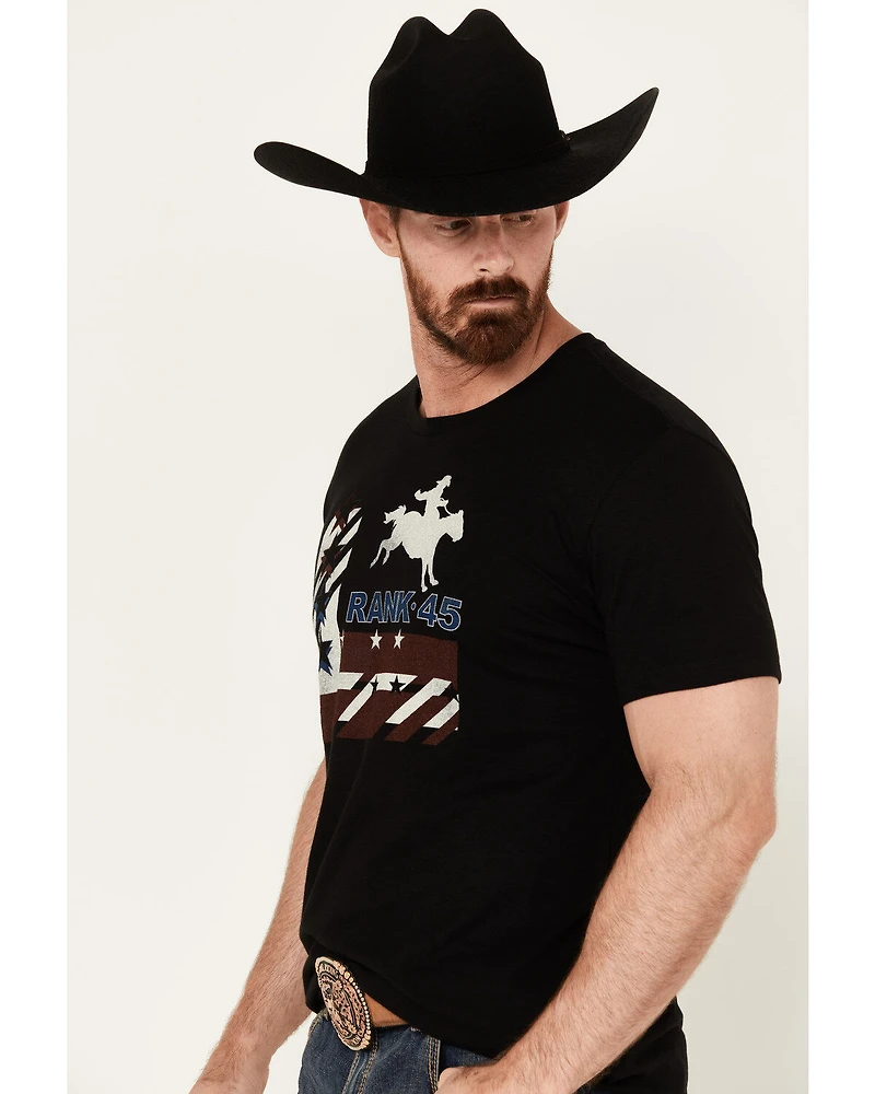 RANK 45® Men's Alban Western Horse Short Sleeve Graphic T-Shirt