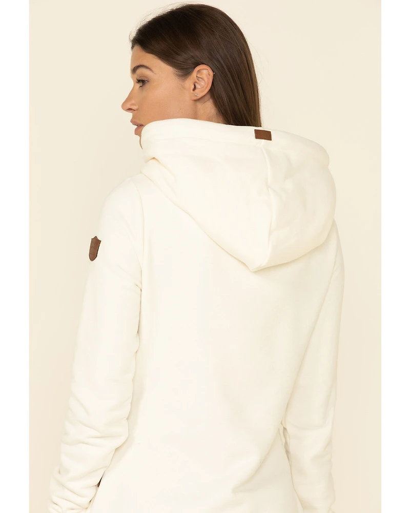Wanakome Women's Artemis Cowl Neck Hooded Sweatshirt