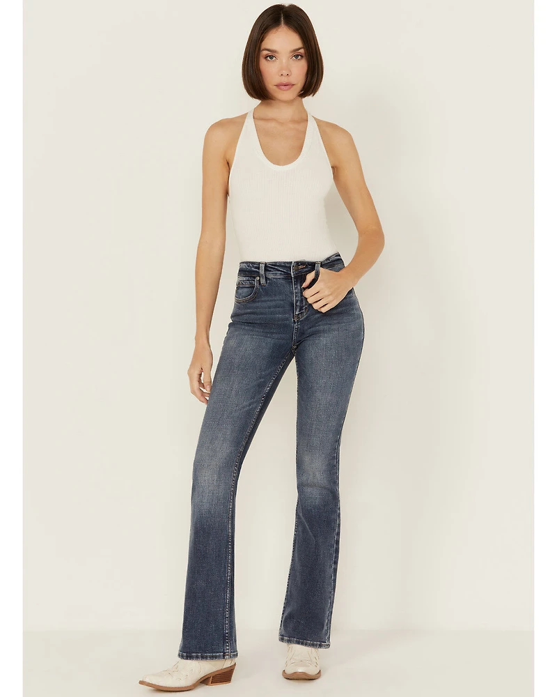 Shyanne Women's Celeste High Rise Bootcut Stretch Denim Jeans