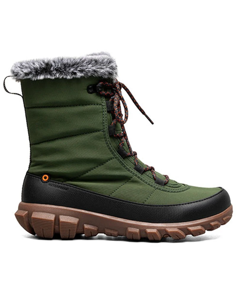 Bogs Women's Cedar Quilt Lace Waterproof Boots - Round Toe