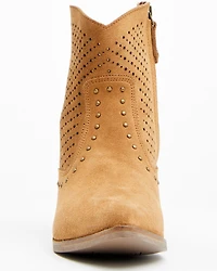 Dingo Women's Miss Priss Suede Booties - Round Toe