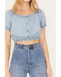 Cleo + Wolf Women's Off The Shoulder Peasant Top