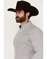 Cody James Men's Rejoice Geo Print Long Sleeve Button-Down Stretch Western Shirt