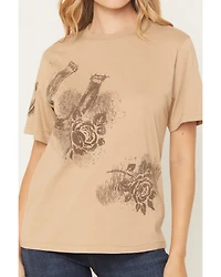 Shyanne Women's Icon Horseshoe Short Sleeve Boyfriend Graphic Tee