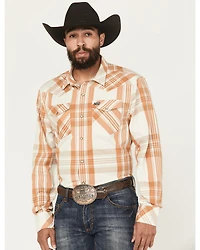 Kimes Ranch Men's Double R Plaid Print Long Sleeve Snap Western Shirt