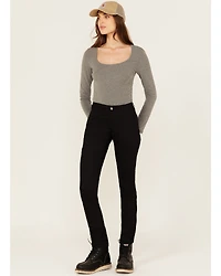 Dickies Women's Mid Rise Skinny Stretch Twill Work Pants