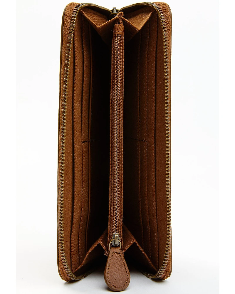 Shyanne Women's Brown Hair-On Wallet
