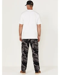 Lucky Brand Workwear Men's Camo Print Broken Canvas Cargo Work Pants