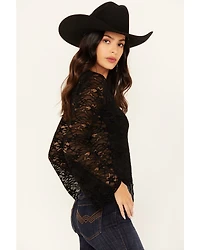 Idyllwind Women's Russello Lace Long Bell Sleeve Top