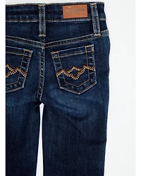 Shyanne Toddler Girls' Dark Wash Stretch Bootcut Riding Jeans
