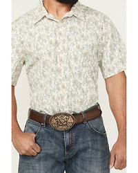 Gibson Trading Co Men's Groovey Floral Print Short Sleeve Button-Down Western Shirt