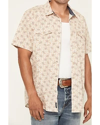 Moonshine Spirit Men's Block Party Floral Print Short Sleeve