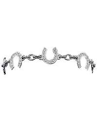 Montana Silversmiths Women's Rhinestone Horseshoe Bracelet