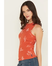 Wrangler Retro Women's Conversational Sleeveless Ribbed Tank Top