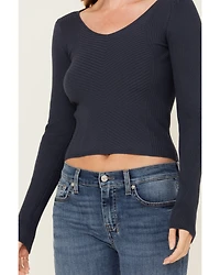 Shyanne Women's Ribbed Long Sleeve Sweater