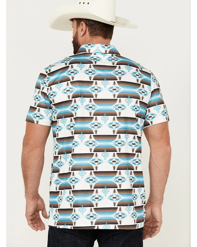 Rock & Roll Denim Men's Boot Barn Exclusive Southwestern Print Short Sleeve Polo Shirt