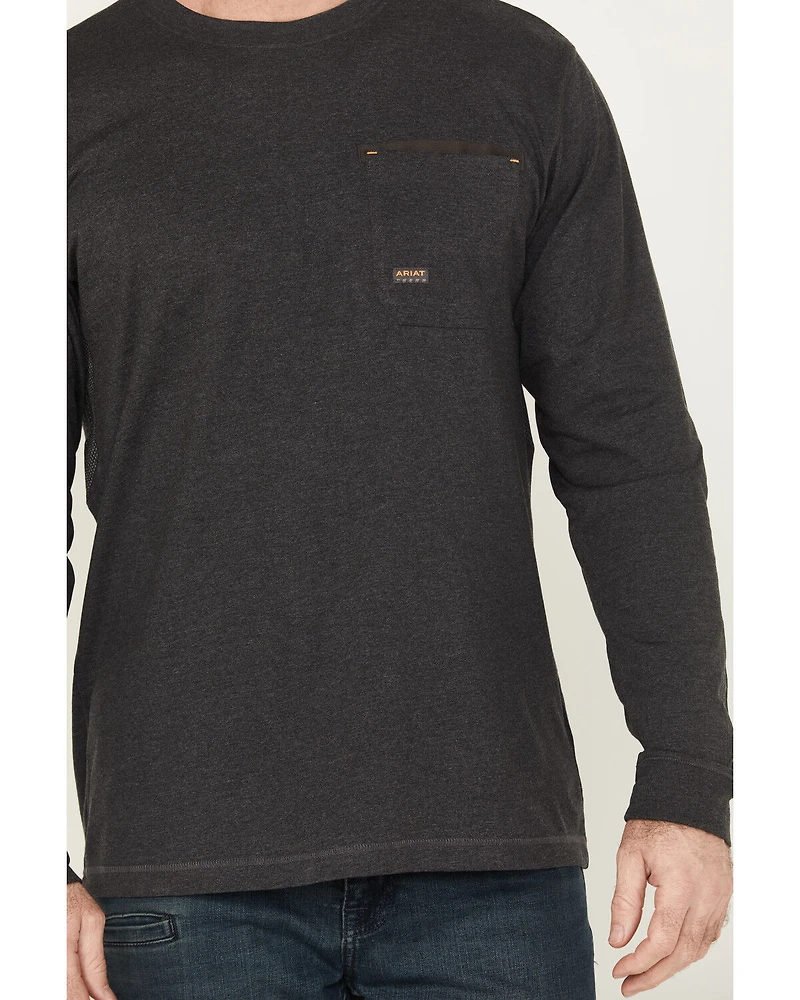 Ariat Men's Rebar Workman Born For This Long Sleeve Graphic T-Shirt