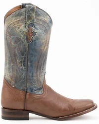 Ferrini Men's Smooth Quill Ostrich Exotic Boots - Broad Square Toe