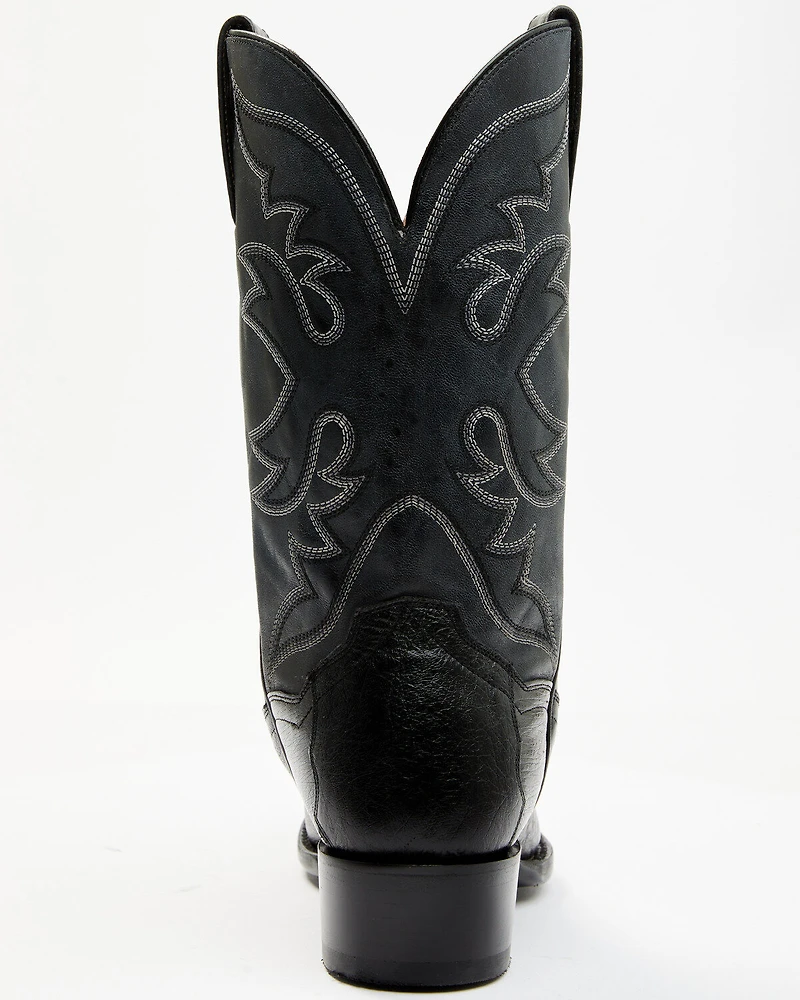 Dan Post Men's Exotic Ostrich Western Boots - Snip Toe