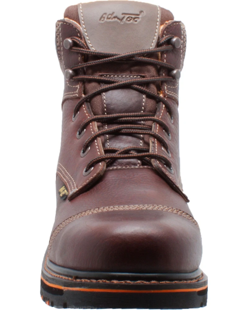 Ad Tec Men's 6" Tumbled Leather Comfort Work Boots - Soft Toe