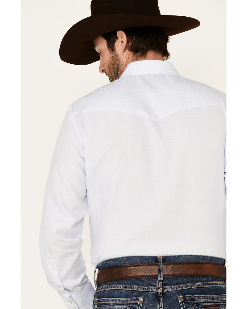 Roper Men's Classic Tone On Solid Long Sleeve Pearl Snap Western Shirt