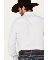 Roper Men's Classic Tone On Solid Long Sleeve Pearl Snap Western Shirt