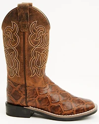 Cody James Boys' Duke Embossed Western Boots - Broad Square Toe