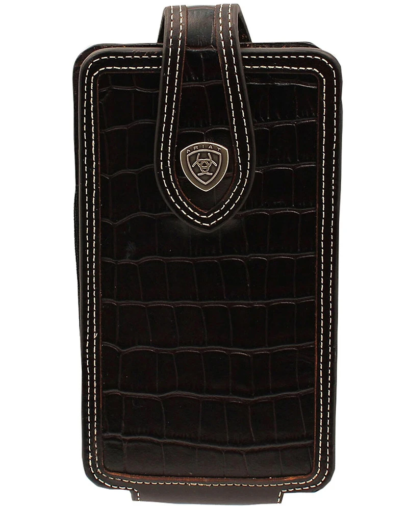 Ariat Men's Croc Print Large Cell Phone Case
