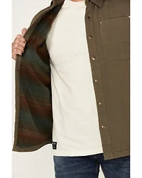 Dakota Grizzly Men's Elias Twill Fleece Lined Shirt Jacket