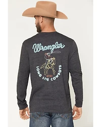 Wrangler Men's Long Live Cowboys Sleeve Graphic T-Shirt