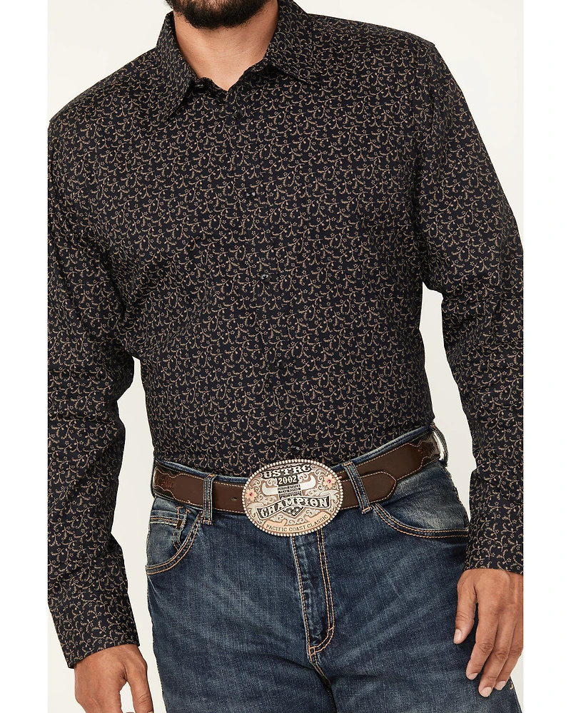 Gibson Trading Co Men's Ditsy Floral Print Long Sleeve Button-Down Western Shirt