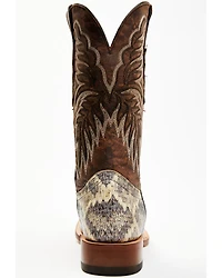 Tanner Mark Men's Rattlesnake Print Western Boots - Broad Square Toe