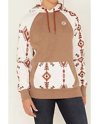 Hooey Women's Boot Barn Exclusive Southwestern Print Contrast Hoodie