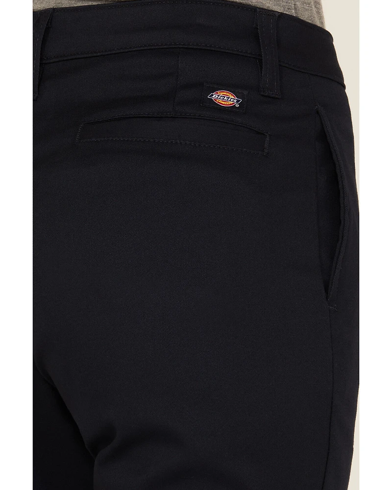 Dickies Women's Mid Rise Skinny Stretch Twill Work Pants