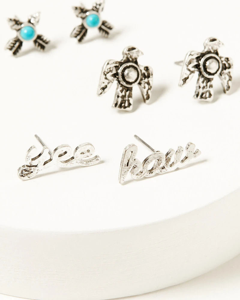 Idyllwind Women's Alteras Yee Haw Earring Set - 6 Piece