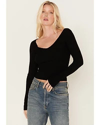 Shyanne Women's Ribbed Sweater Top