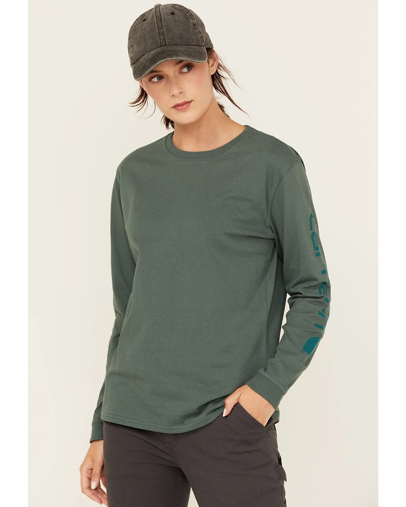 Carhartt Women's Loose Fit Heavyweight Long Sleeve Graphic Tee