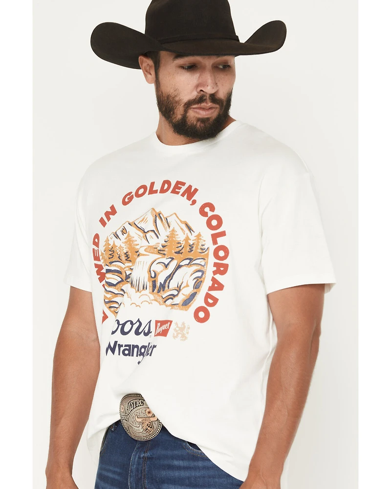 Wrangler X Coors Banquet Men's Served Everywhere Short Sleeve Graphic T-Shirt