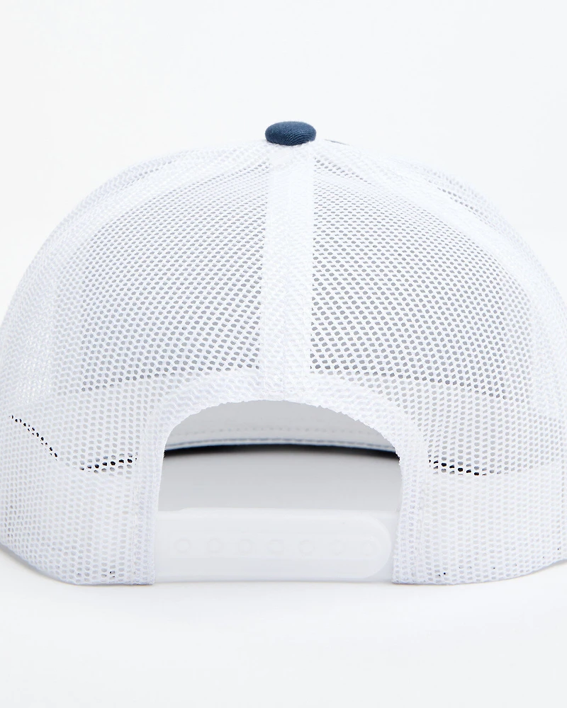 Lazy J Ranch Men's Willow Blue & White Large Patch Mesh-Back Ball Cap