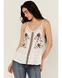 Shyanne Women's Floral Embroidered Cami Tank Top