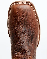El Dorado Men's Rust Bison Western Boots - Broad Square Toe