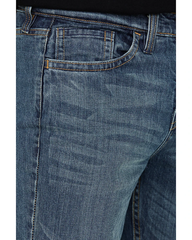 Cody James Men's FR Medium Wash Equalizer Slim Straight Stretch Denim Jeans