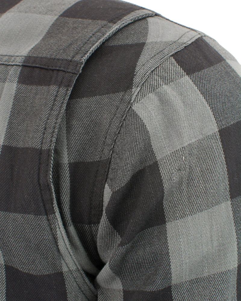 Milwaukee Performance Men's Aramid Checkered Plaid Biker Shirt