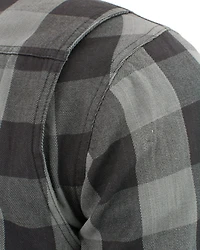 Milwaukee Performance Men's Aramid Checkered Plaid Biker Shirt