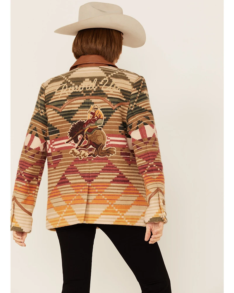 Double D Ranch Women's Serape Embroidered Blanket Blazer
