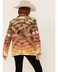 Double D Ranch Women's Serape Embroidered Blanket Blazer