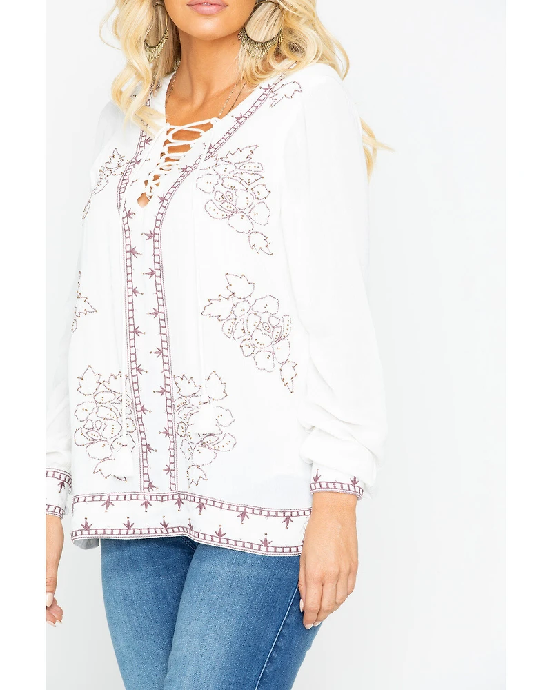 Idyllwind Women's Homegrown Lace-Up Tunic Top