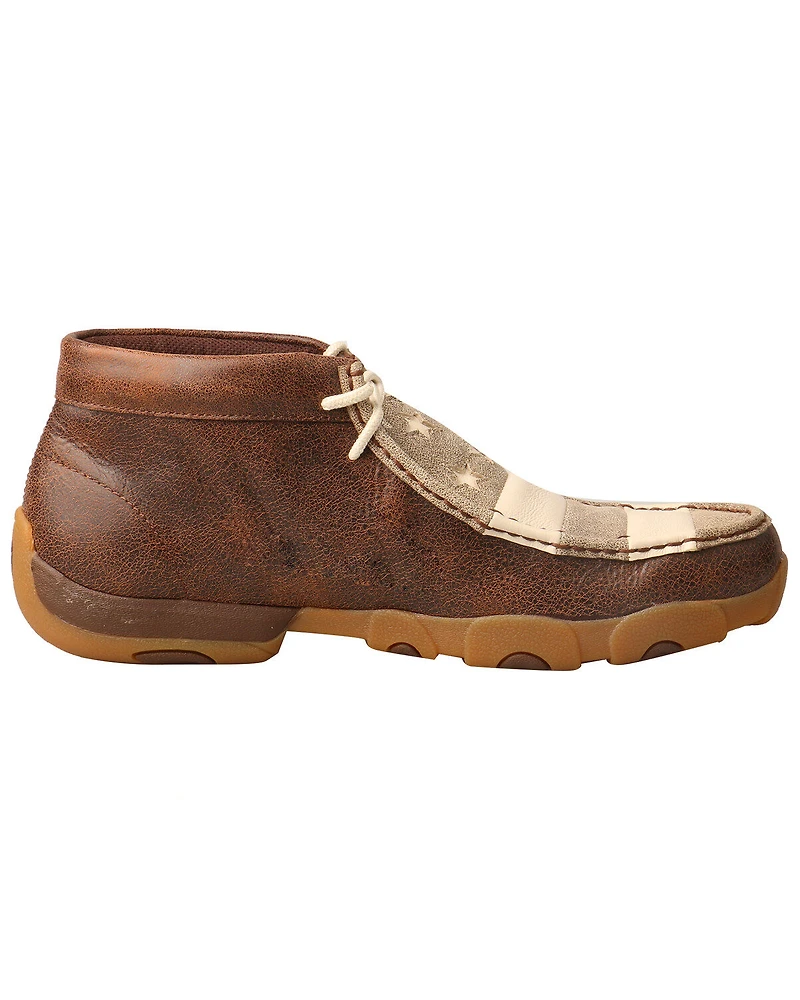 Twisted X Men's Patriotic Driving Moccasin Shoes - Moc Toe