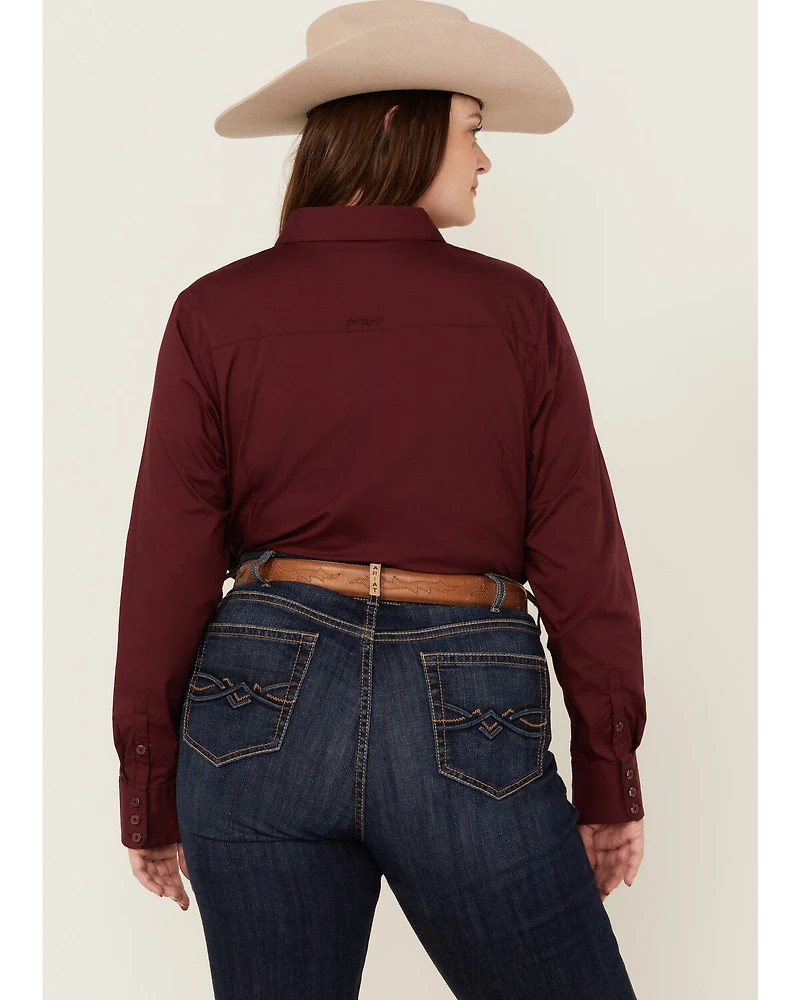 Ariat Women's Kirby Long Sleeve Button-Down Stretch Western Shirt - Plus