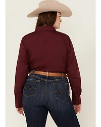 Ariat Women's Kirby Long Sleeve Button-Down Stretch Western Shirt - Plus
